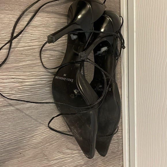 Enzo Angiolini Leather Strappy Pumps Size 9 - Picture 2 of 5